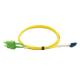 G657A1 yellow fiber patch cable With High Density Connectors