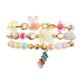 Unisex Stretch Beaded Bracelet Fairy Tale Dream Color With Rainbow Charm
