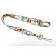 Heat-transfer print lanyard ,  Satin dye sublimation lanyard  with  J hook  and metal tag  size be in 900 x 2cm