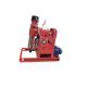 Red 200m 250m Portable Hydraulic Water Well Drilling Rig Borehole Machine