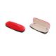 Red / Black Hard Glasses Case For Men Womens PU Leather Fashinable Design