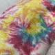 Tie Dyed Rainbow Garment Soft Sherpa Fabric 240gsm 150D