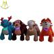 Hansel amusement electric kids ride on 24A plush motorized animal for mall