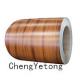 Wood Grain PE Coating PPGL Steel Coil For Sandwich Pannel Decoration Material