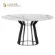 Canteen Dinning Desk, Restaurant Table Desk, Buffet Dinning Table, Man Made Marble Top, Powder Coated Base