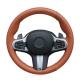 PU Steering Wheel Wrap for BMW G30 525i 530i 530d M550i M550d 2017 2018 G32 630i 640i