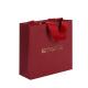 Red Spot UV 250gsm Paper Shopping Bag With Gold Foil Logo