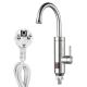 EU Plug Instant Electric Hot Water Tap Stainless Steel Kitchen Water Heater Tap
