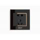 Modern Electric Brass Switches And Sockets For Home / Apartment