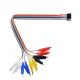 10 pin Alligator Clip to Female Dupont Breadboard Test Lead  Jumper Wires for Raspbrry Pi