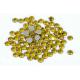 Yellow Hot Fix Crystals / Strong Glue Iron On Rhinestones 12 Or 14 Facets