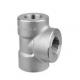 Stainless Steel Forged Pipe Fitting 304 316 ANSI B16.11 Threaded Tee