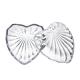 Home decoration pearl crystal glass box for jewelry and gift heart shape jar