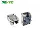 90 Degrees Shielded 6Pin Cat6 RJ45 Single Port Connector Network Socket RJ45 With Transformer