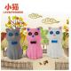 New creative gift product cartoon animal cat led light keychain keyrings with sound