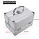 Foldable Mini Makeup Train Case Mirror Jewelry Box For Beauty Professionals