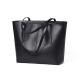 BSCI Ladies Tote Handbag Niche Black Leather Tote Bag