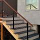 Easy Install Modern U Shaped Staircase Spiral Timber Glass Balustrade Stairs