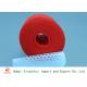 Dyed Red Color 100 Polyester Spun Yarn For Garments Industry Kontless