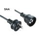 250V 10A  Black Extension Cord Australia Appliance Extension Cord For Refrigerator
