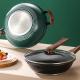 Non Stick Kitchen Wok Pan With Comfortable Wooden Handle