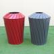 Industrial 4 Bins Dia 600mm 240 Liter Steel Outdoor Trash Can