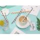 Colorful Attractive Paper Party Straws With Food Safe Non Toxic Harmless Ink