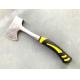600G Size Forged Steel Materials Ax With Solid Steel Curved Handle And Yellow Color Gum Cover
