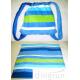Pool Bath Embroidered Beach Towels Tote 2 In 1 Resistant Striped Blue 70cm x 150cm