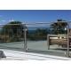 American Standard Stainless Steel Post Glass Railing For Outdoor And Indoor