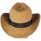 Western Style Paper Straw Cowboy Hat