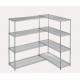 Large Capacity Chrome Plated Wire Shelving Unit Add On Kit Beverage Display