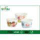 Extra large Recycle custom printed ice cream containers For Cold Food