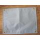 ready to made fireproof white PVC tarpaulin cover sheet with aluminium eyelet