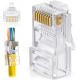 Male UTP Cat5e Cat6 Toolless RJ45 Connector For LAN Cable