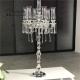 Hot custom wedding decoration centerpieces long stem 7 arms  crystal candle holder