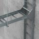 Silver Ladder Type Cable Tray Bends Tees Crosses For Corrosion Resistance And