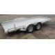 Flat Bed 6 X4 Ft All Aluminum Open Trailer Single Axle With V- Type Draw Bar