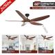 living room Fancy 52 Inch LED Ceiling Fan ABS Blade Body LED Lamp Air Cooler