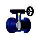 Blue 10mm Flanged Butterfly Valve In Water Supply