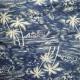 Beach Pants Liberty Print Fabric 160gsm Washable Hawaiian Style Coconut Palm Pattern