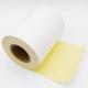 Vellum paper matter coated thermal transfer paper adhesive with yellow glassine