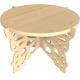Customized Cake Stand Rustic Serving Platter Easy Clean Butterfly Shaped Base Decorative Wood Cake Holder Cake Rack