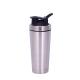Stainless Steel Ice Protein Powder Bottle Insulated Gym Water Bottle Shaker 750ml