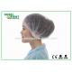 OEM Disposable Soft Non-Woven Mob Cap Style Head Cap With Double Elastic Rubber