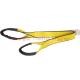 Yellow Polyester Web Sling have one Blue Stripe in the middle of webbing, 9800 #