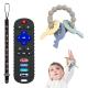 TV Remote Shaped Baby Silicone Products Teether Toy For Infants 3+ Months