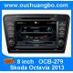 Ouchuangbo stereo satnavi car kit S100 Skoda Octavia 2013-2015 with USB 1080P Czech map