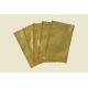 Gold Printing Aluminum Foil Flat Plastic Bags with Clear Window