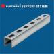 Hot Dipped Galvanized Strut C Channels 41 X 41 Slotted Channel